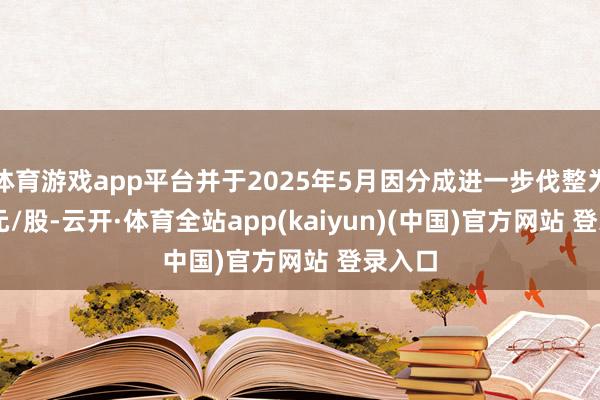 体育游戏app平台并于2025年5月因分成进一步伐整为7.02元/股-云开·体育全站app(kaiyun)(中国)官方网站 登录入口