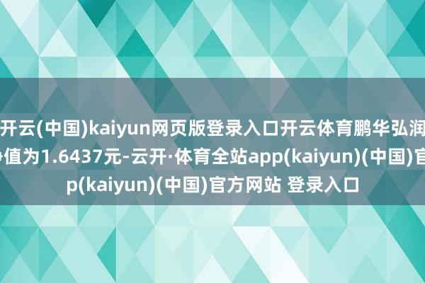 开云(中国)kaiyun网页版登录入口开云体育鹏华弘润搀和A最新单元净值为1.6437元-云开·体育全站app(kaiyun)(中国)官方网站 登录入口