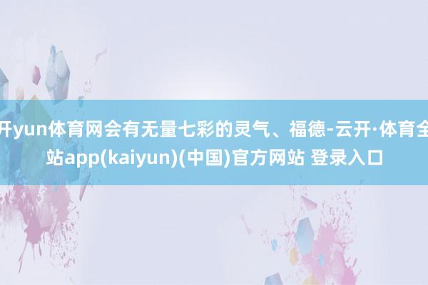 开yun体育网会有无量七彩的灵气、福德-云开·体育全站app(kaiyun)(中国)官方网站 登录入口