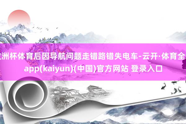 欧洲杯体育后因导航问题走错路错失电车-云开·体育全站app(kaiyun)(中国)官方网站 登录入口